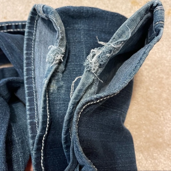 True Religion Dark Wash Low Rise Flare Leg Jeans - Picture 11 of 13